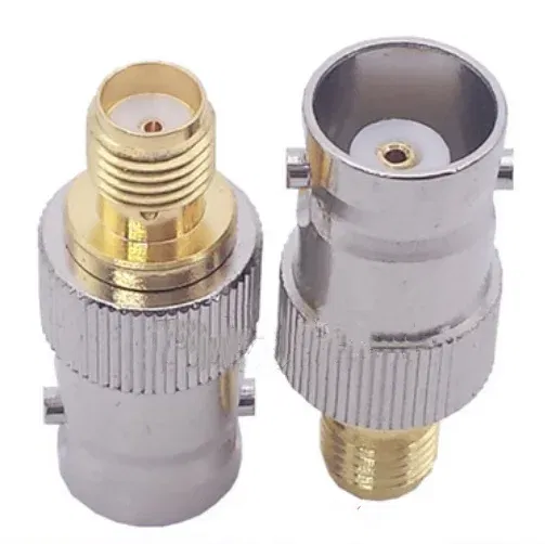 Color: green - Q9 BNC To SMA Adapter SMA Male Female To BNC Male Female Straight Coaxial RF Connector