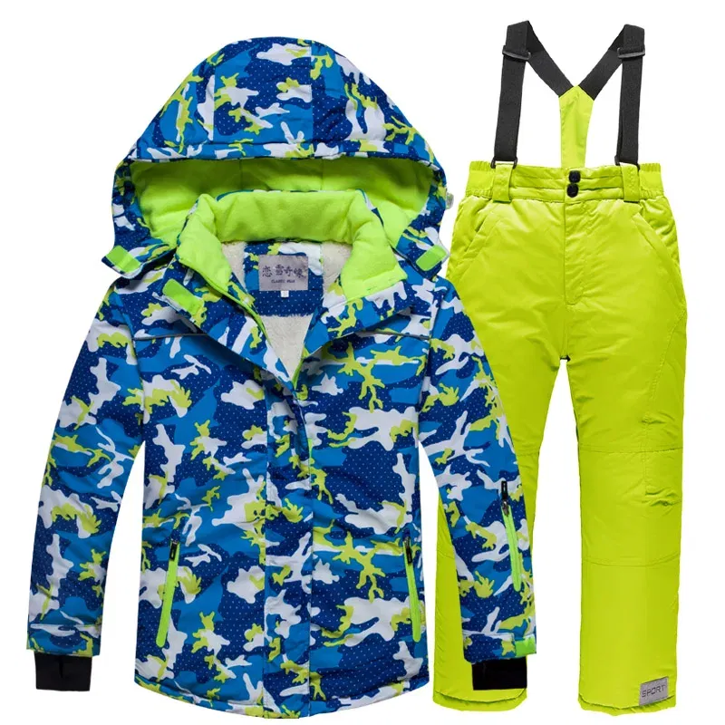 Color: black, Kid Size: 14 - RAISE -30 Degree Russian Winter Children Ski Suit Waterproof Plus Velvet Warm Hooded Coat Boy Overalls 3-20 Years Girl Snowsuits