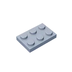 Color: Orange - Gobricks GDS-510 Plate 2 x 3 compatible with lego 3021 pieces of children's DIY building block Particles Plate DIY