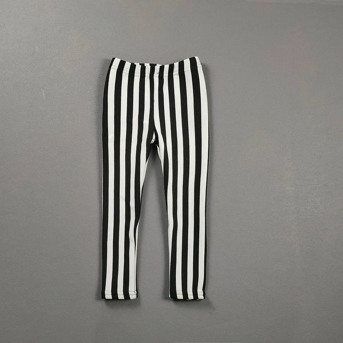 Color: Orange, Kid Size: 3T - 2-11Y Girls' Pants Autumn and Winter Slim Fit Warm Bottom Pants Thickened Velvet Printed Children's Pants Baby Casual Pants