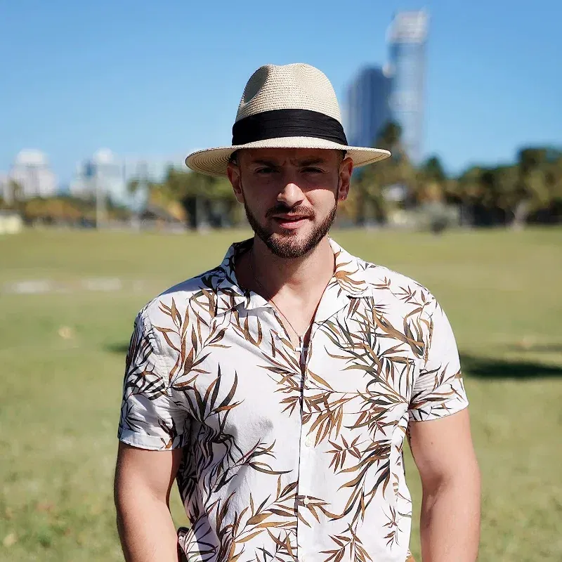 Color: Khaki, Size: S - Large Size XL61-64cm Panama Sun Hats Men Wide Brim Straw Caps Women Summer Big Head Beach Hat Male Plus Size Fedora Hat 58-60cm