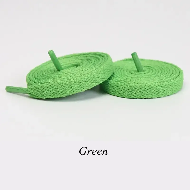 Color: green, Ships From: CHINA, Length: 140cm - 1pair Flat Shoelaces Classic Shoe Laces Fit Fashion Solid Sports Shoelace Casual Unisex Shoe Strings Shoe Accessories