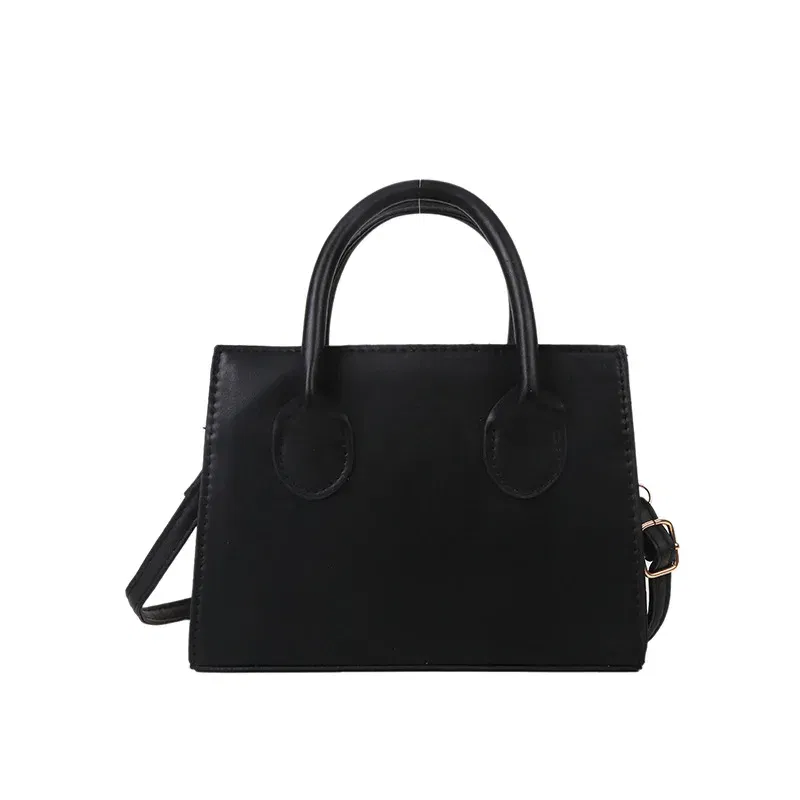Color: black - PU Leather Casual Crossbody Bags for Women Ladies Luxury Designer Tote Handbag Female Large Capacity Travel Shoulder Bag Sac