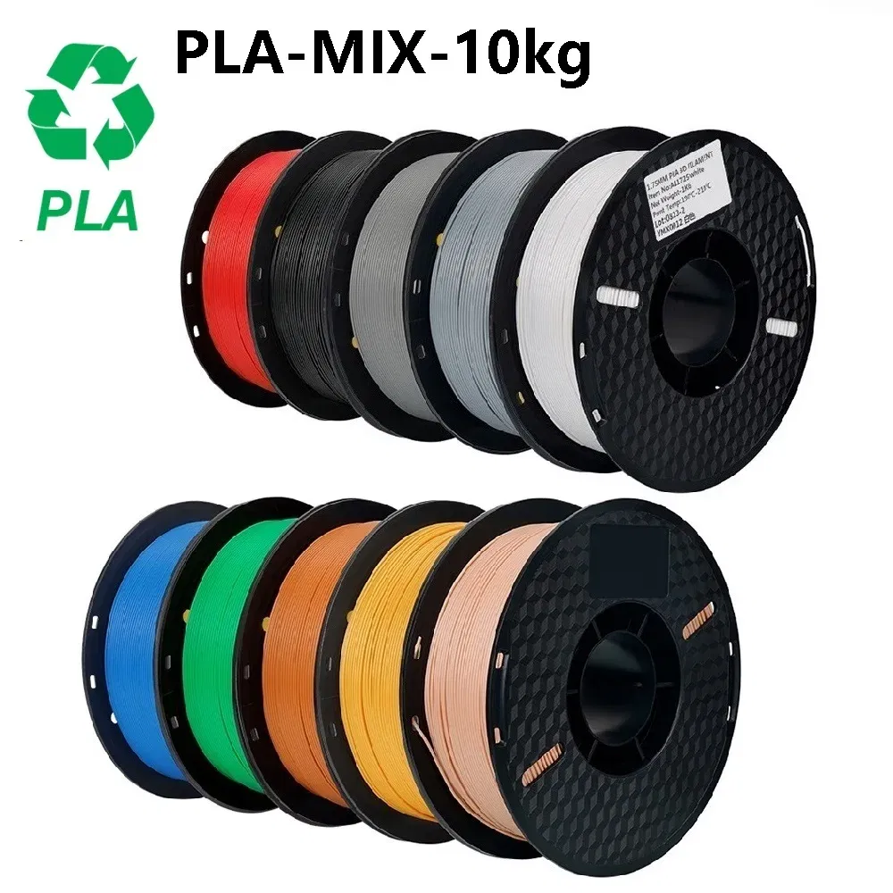 Color: Glow green, Ships From: CHINA - Top 3D Printer 10KG PLA PETG ABS Filament 3D Printing Plastic Material 1.75mm 100% No Bubble Spool