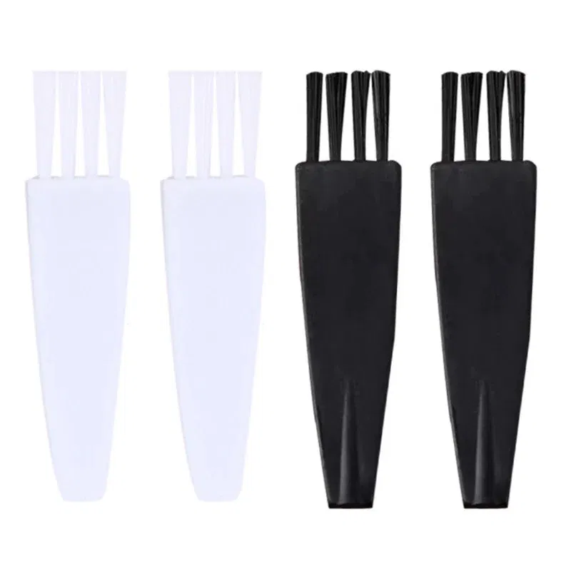 Color: WHITE - 20pcs Mini Brushes Cleaning Dust Remover Anti Static Nylon Bristles PP Handle Portable Tool PC Keyboards Phone Electronic Device