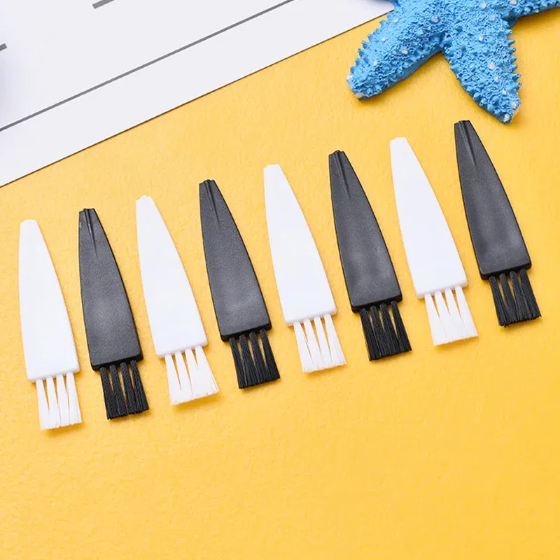 Color: WHITE - 20pcs Mini Brushes Cleaning Dust Remover Anti Static Nylon Bristles PP Handle Portable Tool PC Keyboards Phone Electronic Device