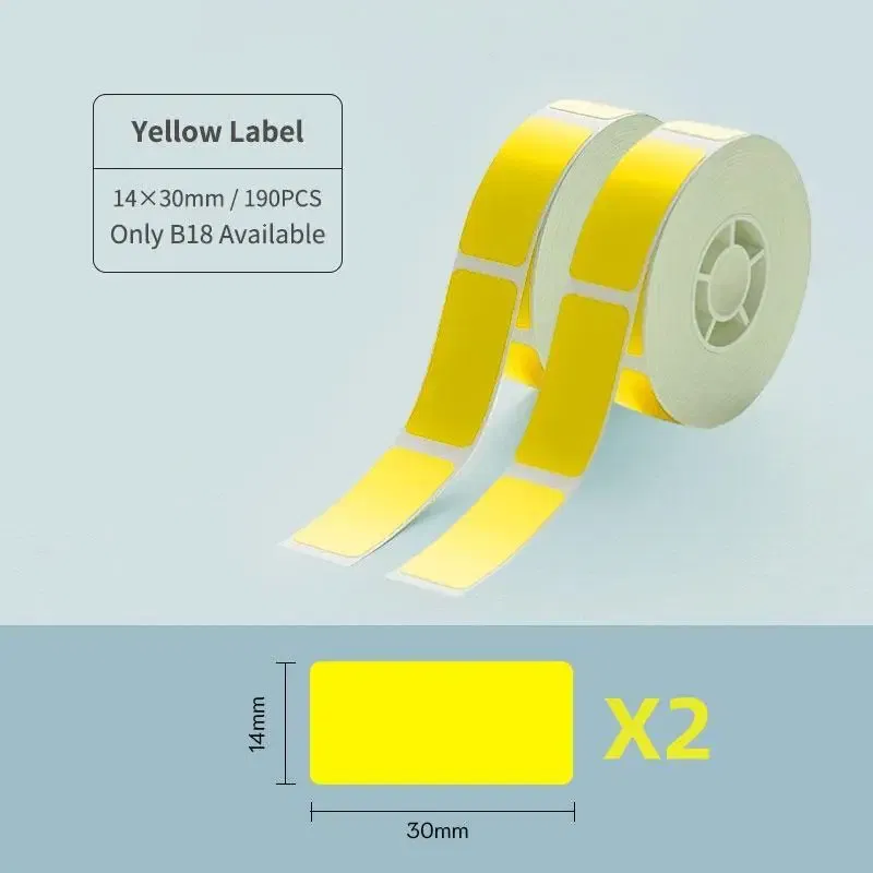 color: GRAY - NIIMBOT B18 Printer label,Tapes for Thermal Transfer Label Printer/Color label , for a long time without fading,14x30mm series.