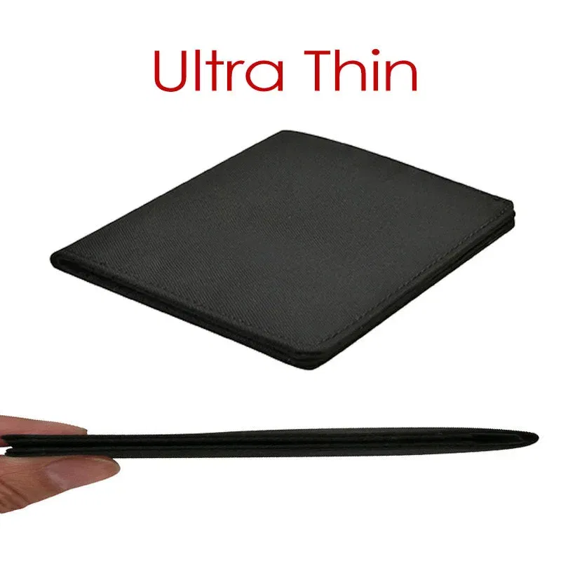 Color: black - 2023 Minimalist Slim Nylon Wallet For Men Women Slimline Ultra Thin Mini Small Male Female Zipper Coin Purse Compact Money Bag