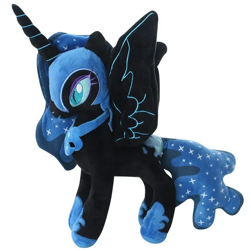 Color: Light Grey - Genuine My Little Pony Plush Toy Universe Princess Moon Princess Nightmare Month Crane Machine Anime Plush Children Gift