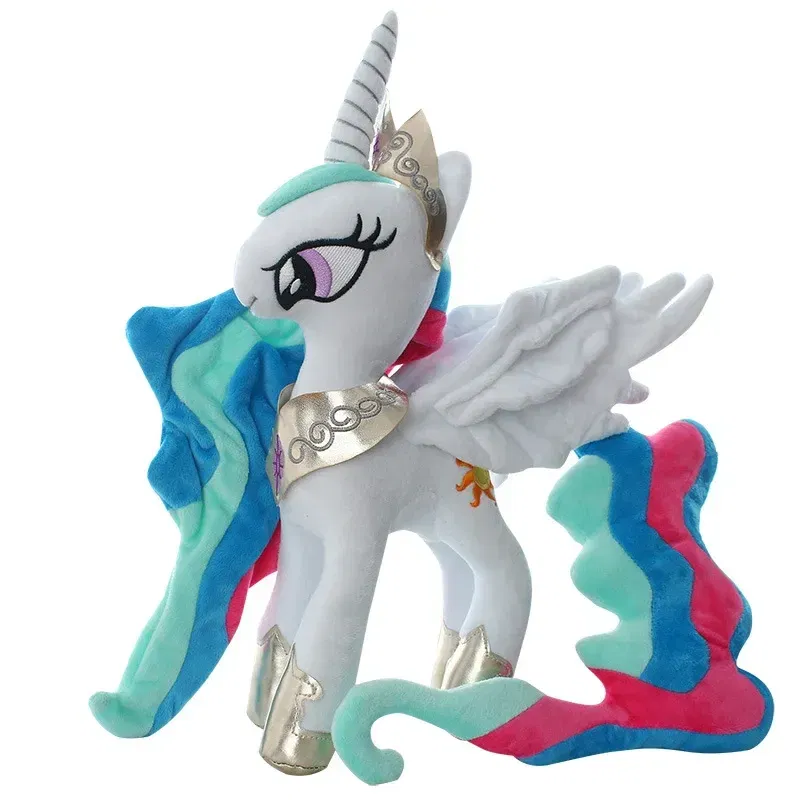 Color: Light Grey - Genuine My Little Pony Plush Toy Universe Princess Moon Princess Nightmare Month Crane Machine Anime Plush Children Gift