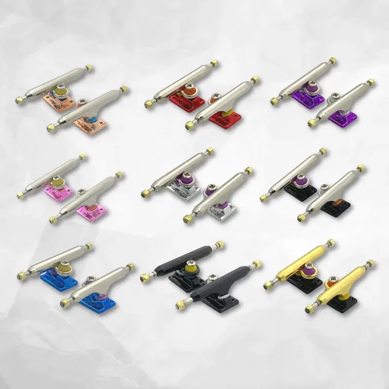 Color: black, Ships From: CHINA - 34mm Fingerboard Trucks with Soft Bushing and Pivot Cup for Finger Skateboard