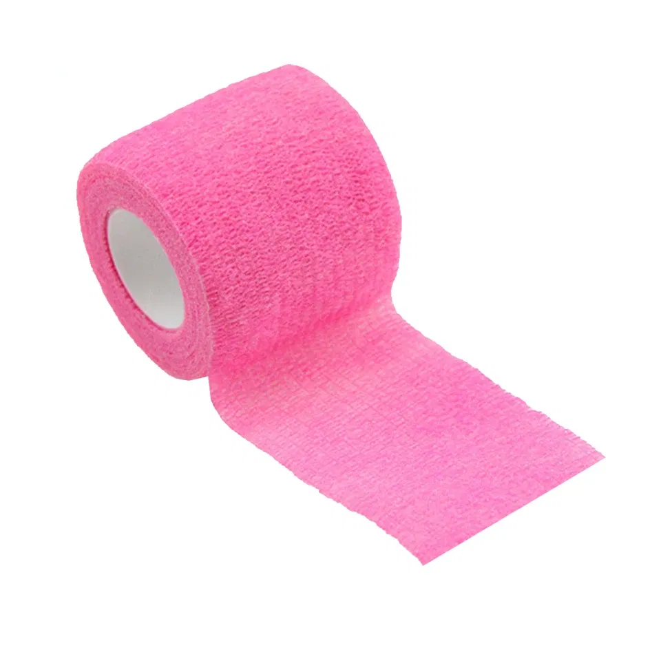 Color: light green - 1pc Disposable Self-adhesive Flex Elastic Bandage Tape For Tattoo Handle Grip Tube Wrap Elbow Sport Stick Accessories 5*450cm