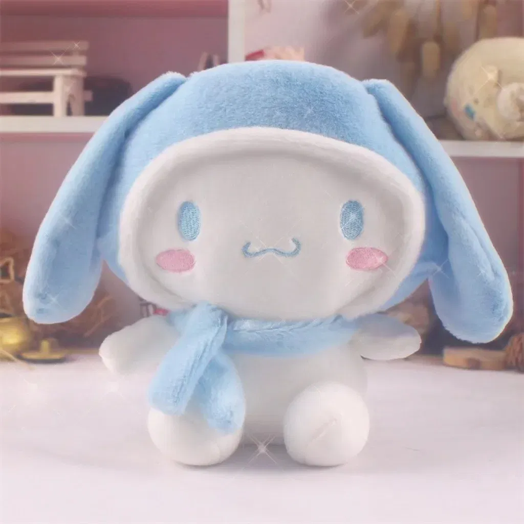 Color: SandyBrown, Height: 11cm-30cm - kawaii Sanrio Plushies Toy Hello Kitty Cinnamonroll Pochacco Kuromi Plush Doll Cos Bear Cute Toys Children Birthday Gifts