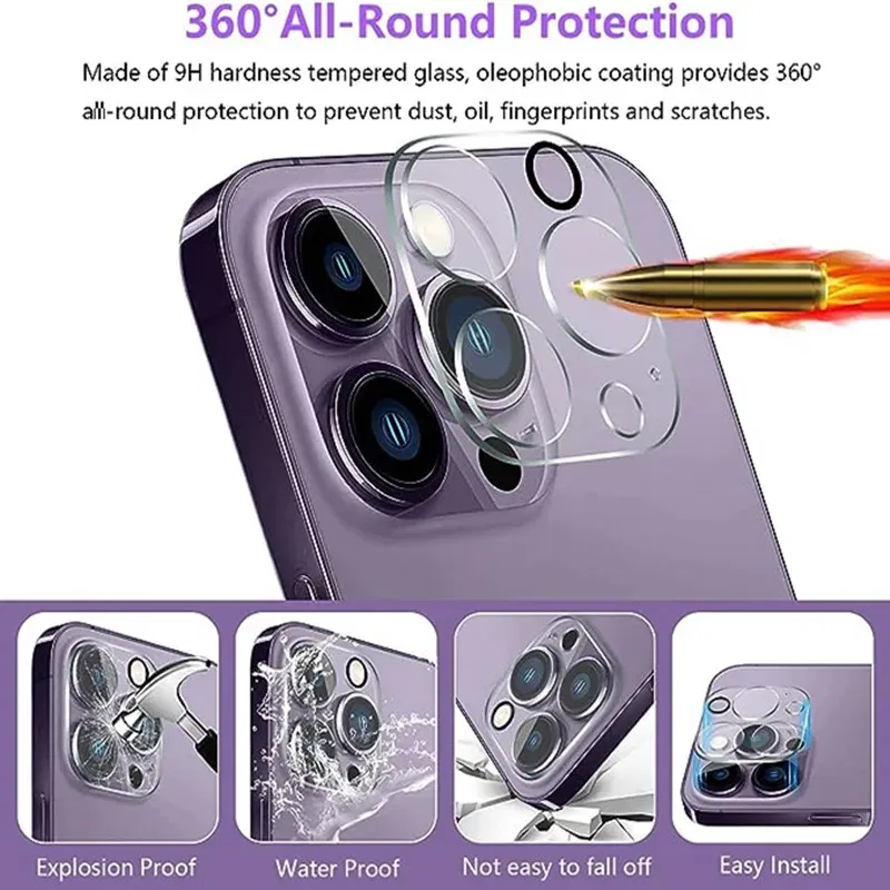 Color: Red, Bundle: Bundle4 - 4PCS Full Cover Camera Lens Protector Glass for IPhone 11 12 13 14 15 Pro Max Mini for IPhone Xs Max XR X 14Plus Tempered Glass