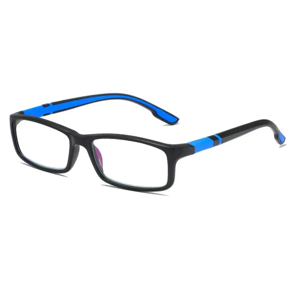 Frame Color: green, Eye Prescription: +75 - Reading Glasses Men Fashion Sports Anti-blue Light Blocking Reading Eyewear Grey Red TR90 Frame Presbyopia Eyeglasses