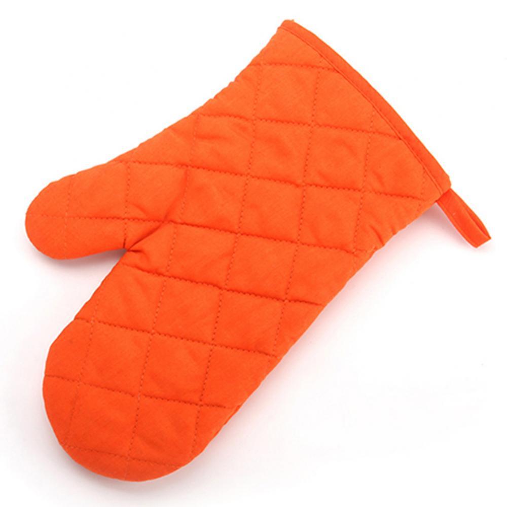 Color: PURPLE - Cotton Oven Mitt High Quality Heat Proof Resistant Protector Kitchen Cooking Pot Holder Glove Kitchen Bakeware