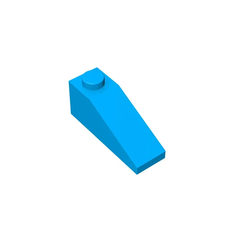 Color: Brown - Gobricks GDS-586 Slope 33 3 x 1 compatible with lego 4286 pieces of children's toys Building Blocks Technical Assembles
