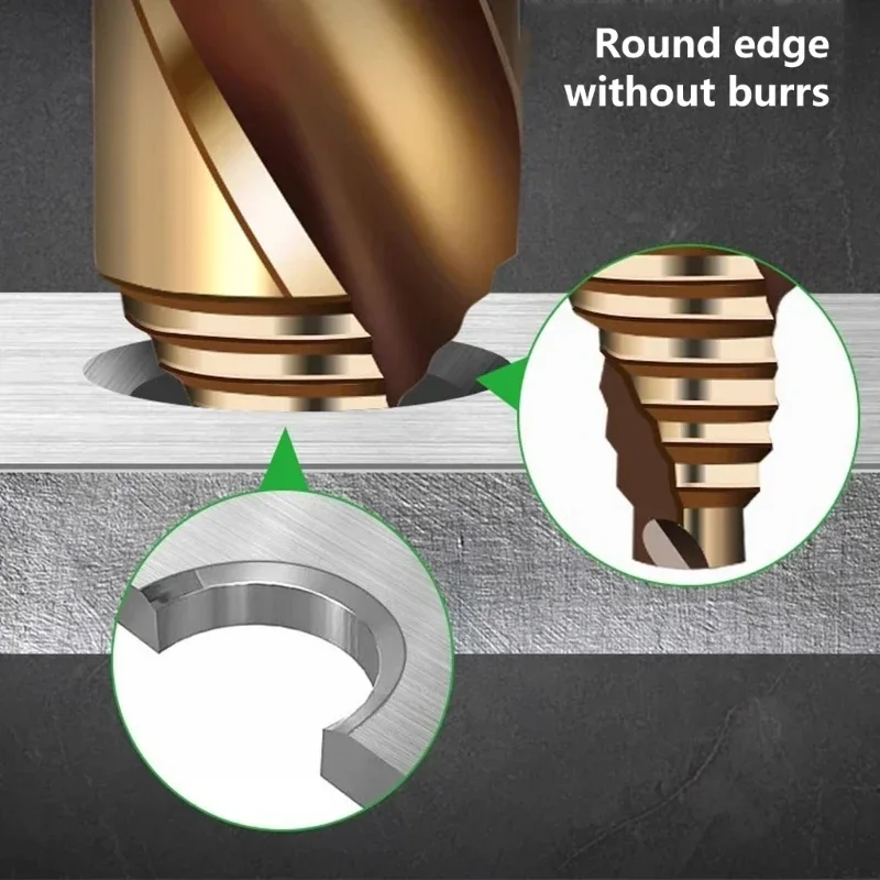 Color: Gold, Hole Diameter: 10mm, Shank Shape: Round - Drill Bit Set Twist Drill Bit Straight HSS Drill Bit for Drilling Hard Metal Stainless Steel Cast Iron