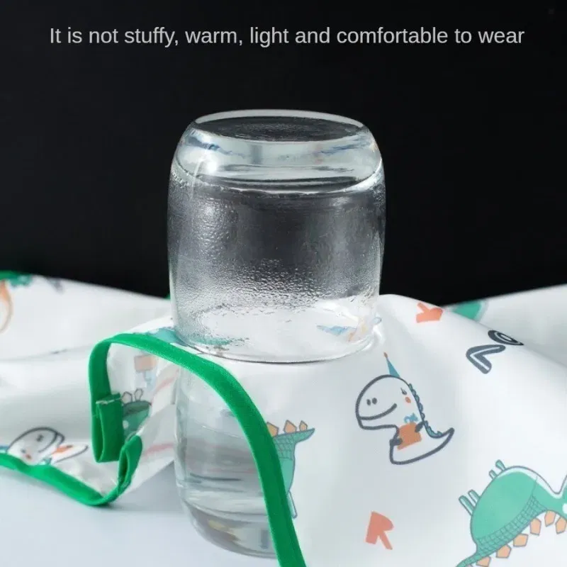 Color: GRAY - MOOZ Waterproof Eating Smock Infant Toddler Baby Cartoon Long Sleeve Art Apron Feeding Bib for Boys Girls Soft Baby Bibs Clothes
