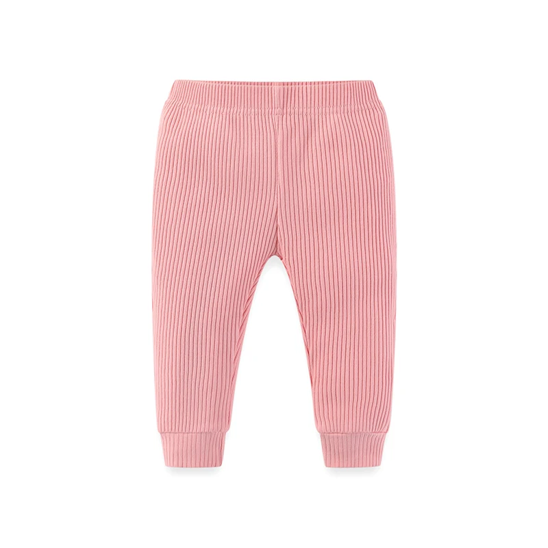 Color: WHITE, Kid Size: 3M - Kiddiezoom 1 Pcs/Lot Fashion Unisex Solid Baby Boy Girl Pants 0-24Months Cotton Ribbed Soft Newborn Leggings