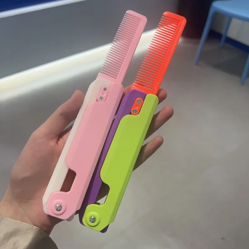 Color: light yellow, Ships From: CHINA - Gravity Folding Claw Knife Radish Knife 3d Printing Gravity Knife Small Radish Knife Push Card Decompression Fidget Mini Toy