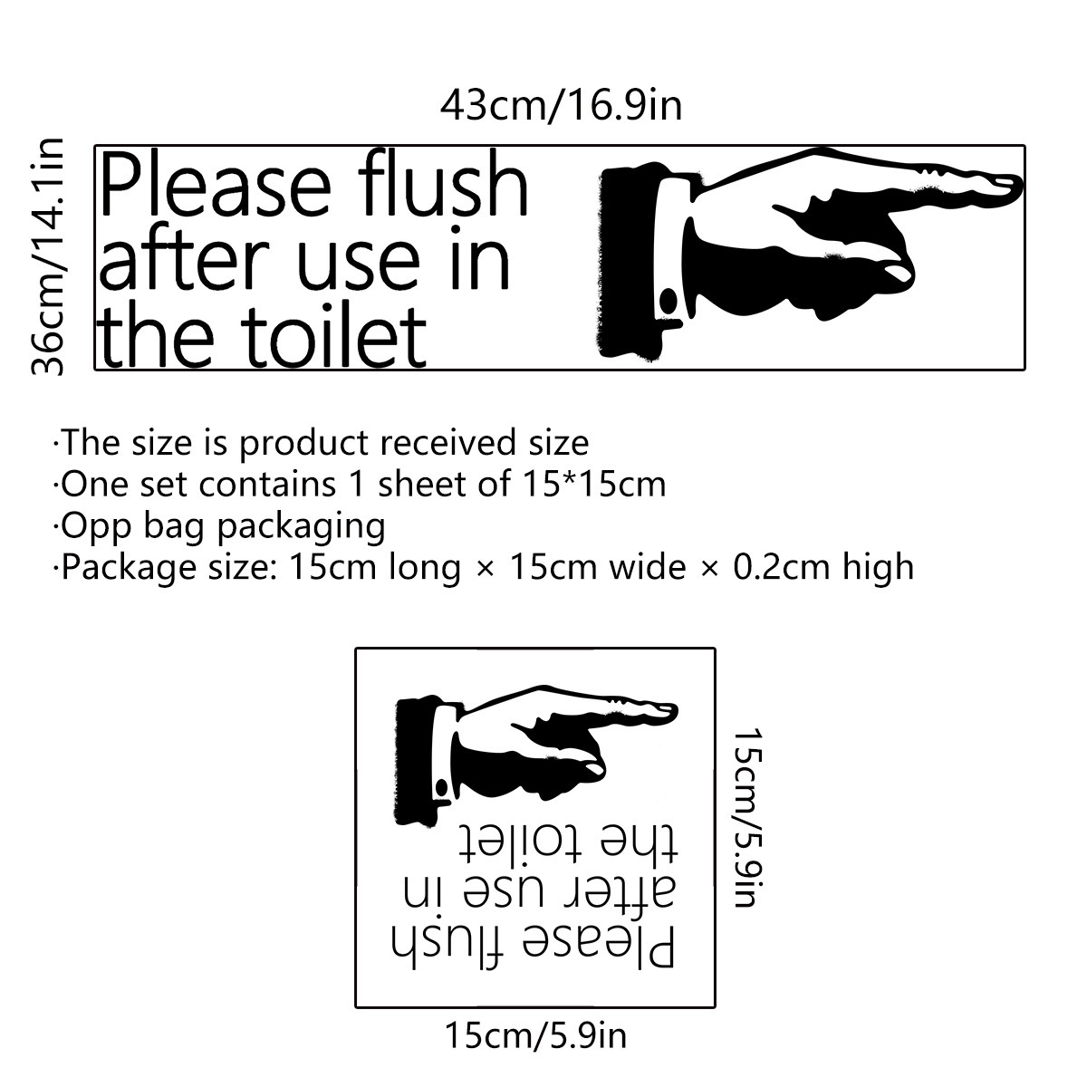 Fashion Home Decoration Toilet Stickers Creative Bathroom Stickers Push This Button Notes Waterproof Decor Paste 2025 Christmas