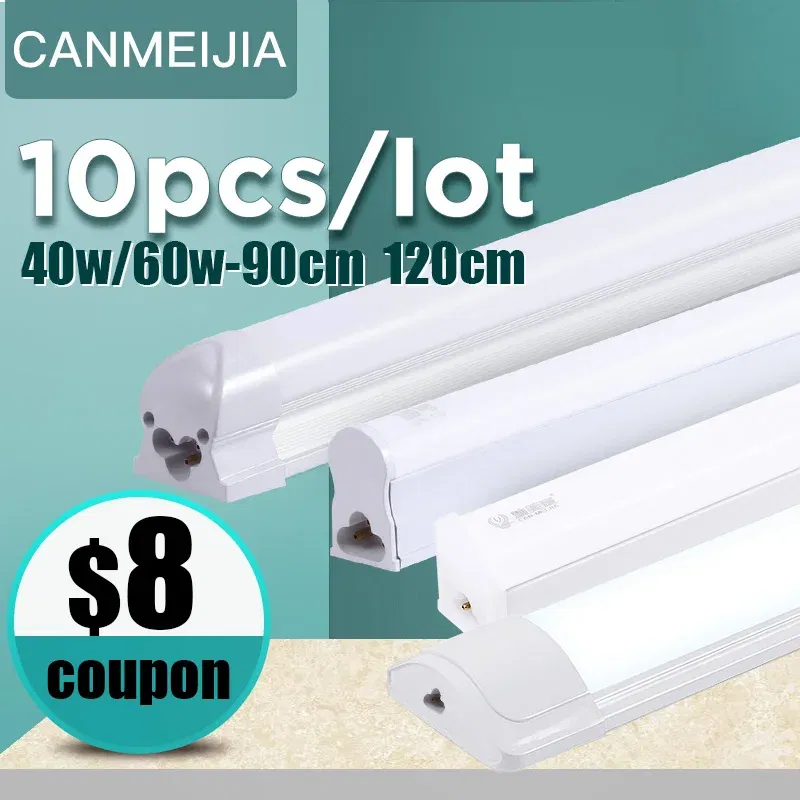 Emitting Color: Orange, Color: Yellow - 120cm T5 T8 Led Tube Light For Home 220V Led Lamp Tube Bar 40W 60W Cold White Warm Whtie 4ft Led Tube light 1200mm Tube lighting