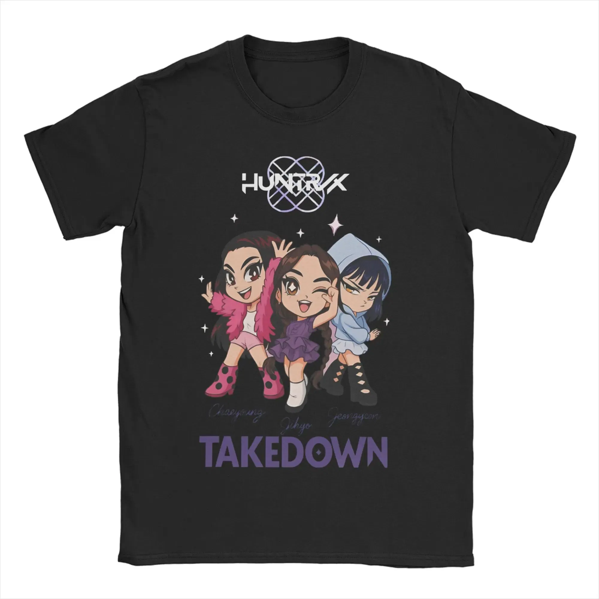 Color: Dark Grey, Size: 4XL - Derpy Tiger Cat T Shirt Men Women's Cotton Unique T-Shirt Round Collar Huntrix Kpop Demon Hunters Tees Short Sleeve 4XL 5XL 6XL