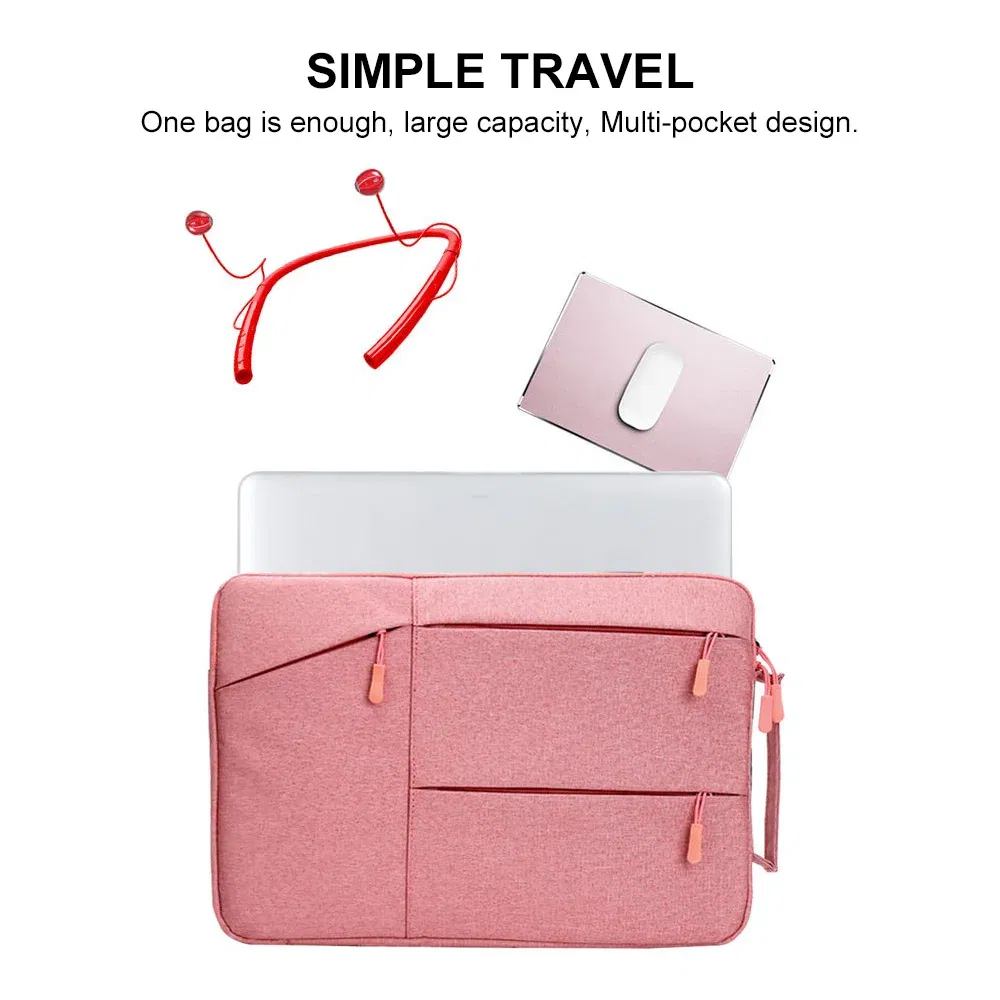 Color: LIGHT BLUE, Size: 13" - Laptop Handbag Sleeve Case 12 13 14 15 16 inch For HP DELL Notebook Bag Carrying Bag Macbook Air Pro 15.4 15.6 Protective Cases