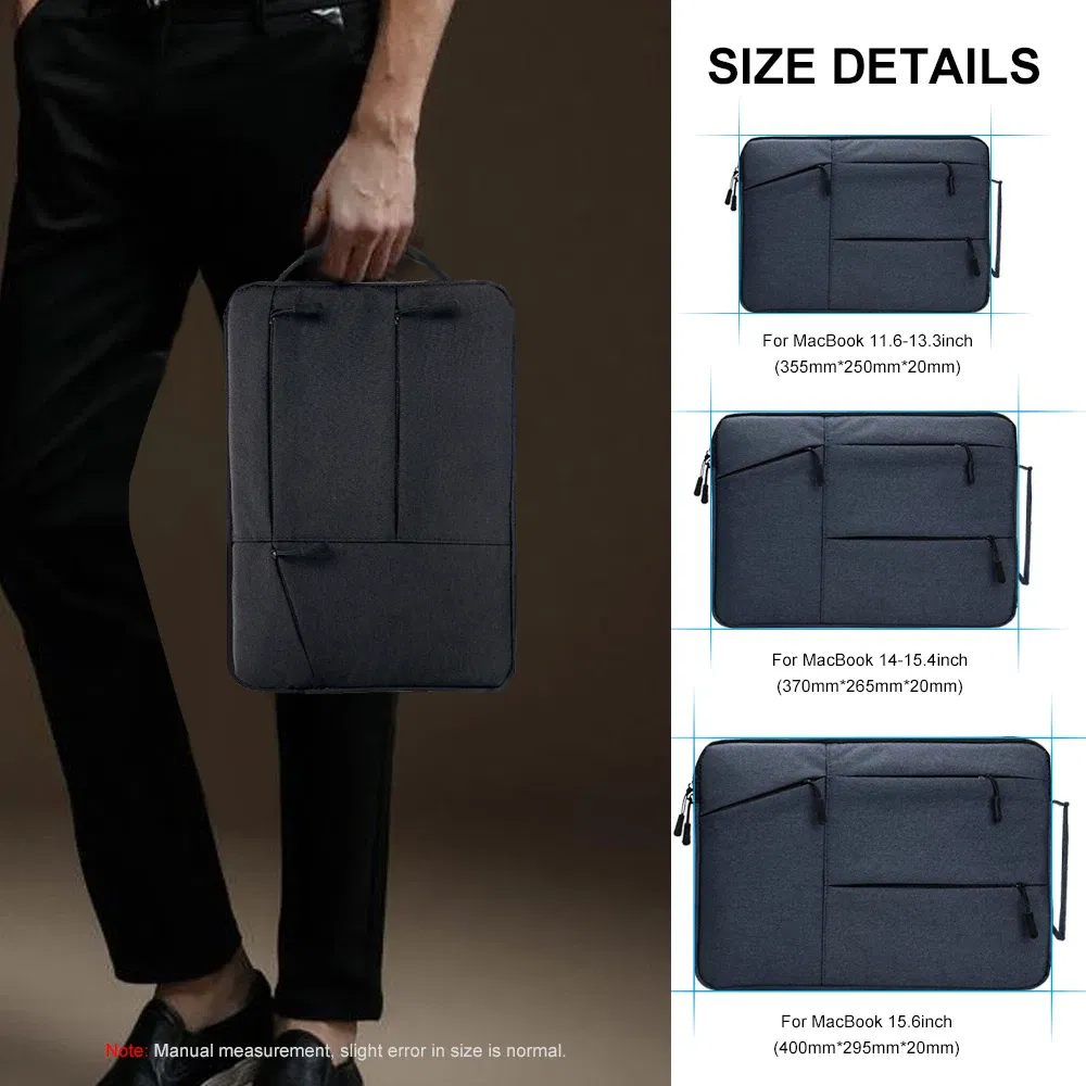 Color: LIGHT BLUE, Size: 13" - Laptop Handbag Sleeve Case 12 13 14 15 16 inch For HP DELL Notebook Bag Carrying Bag Macbook Air Pro 15.4 15.6 Protective Cases