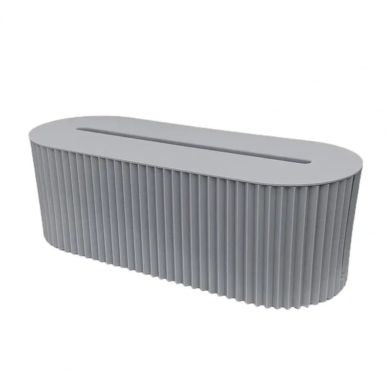Color: light yellow - Nordic Plug Board Storage Box Cable Wire Organizer Case Socket Wireless WiFi Router Bracelet Desktop Data Line Plug Holder Shelf