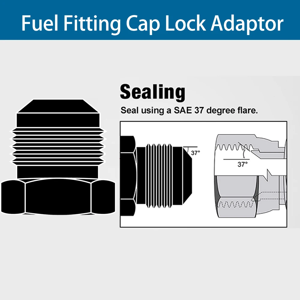 Color: Ivory, Ships From: CHINA - AN4 AN6 AN8 AN10 AN12 Aluminum Male Flare Blanking Plug Fitting Hex Cap Connector Lock Hose Fitting Tube Adapter Anodized