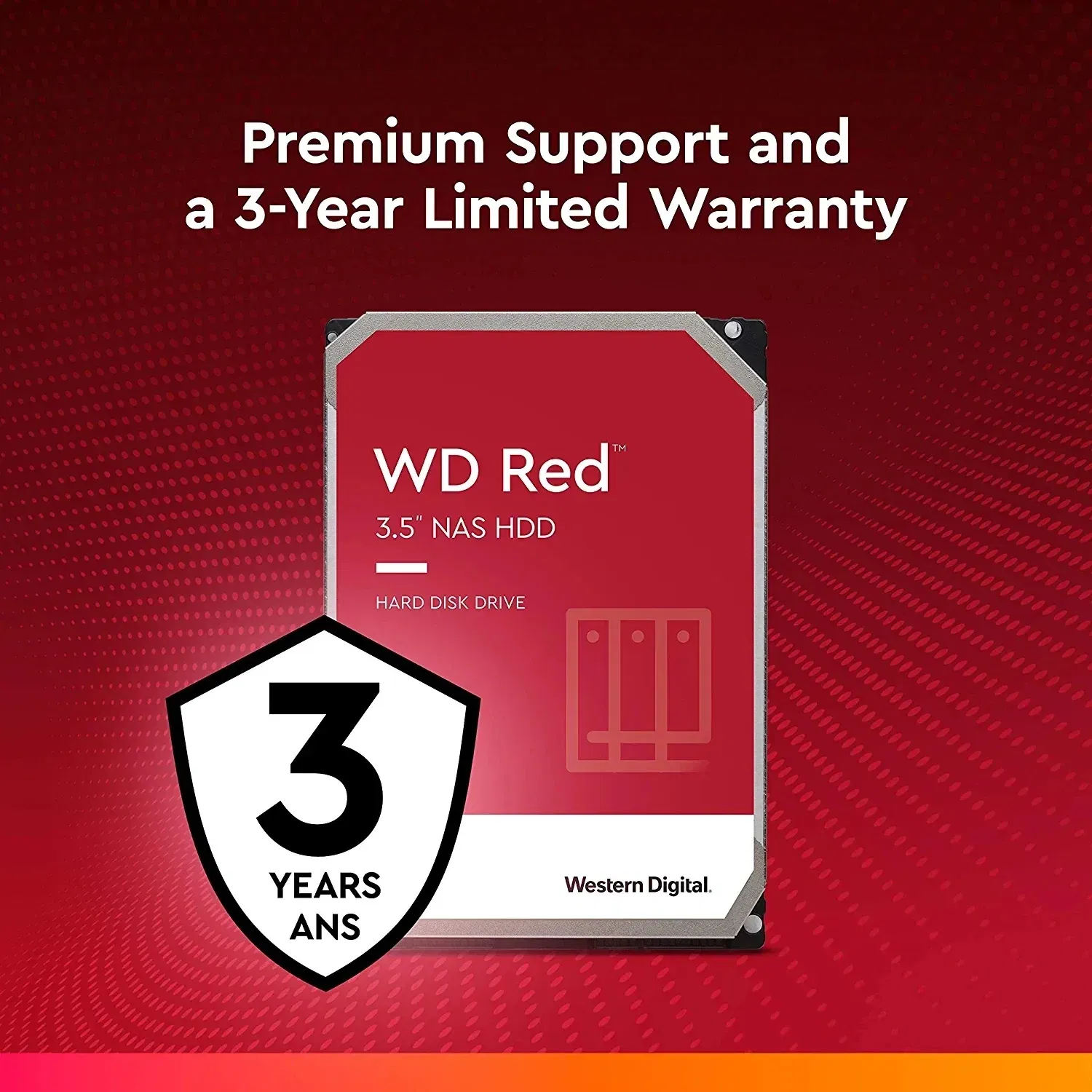 Capacity: 1TB - Original Western Digital WD Red NAS 4TB 3TB 3.5" Internal Hard Drive HDD SATA 6GB/S 2TB 1TB SATA 64 MB Cache HDD For Desktop