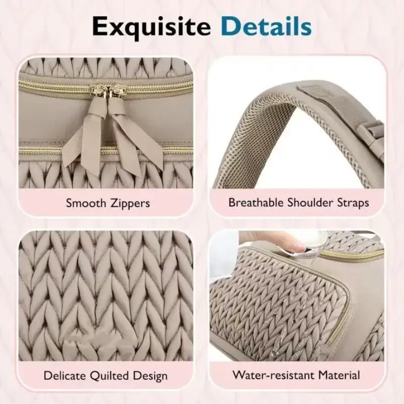 Cross-Border Diaper Bag Multifunctional Mother And Baby Out of Fashion Mom Bag Large Capacity Backpack Baby Stroller Hanging Bag