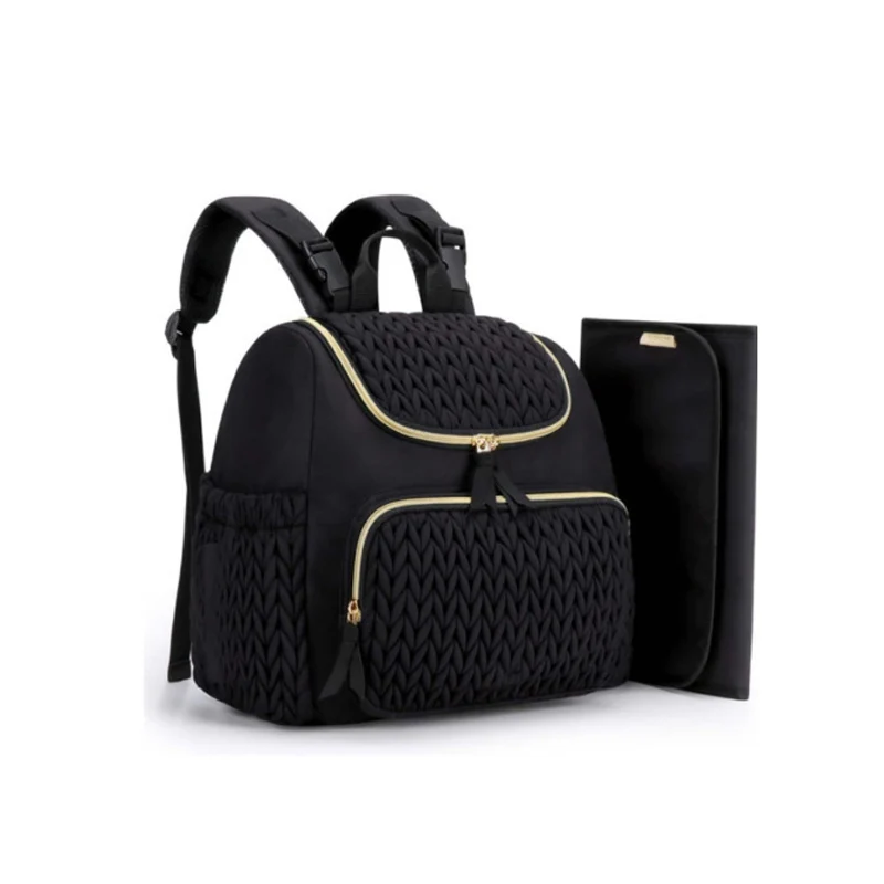 Cross-Border Diaper Bag Multifunctional Mother And Baby Out of Fashion Mom Bag Large Capacity Backpack Baby Stroller Hanging Bag