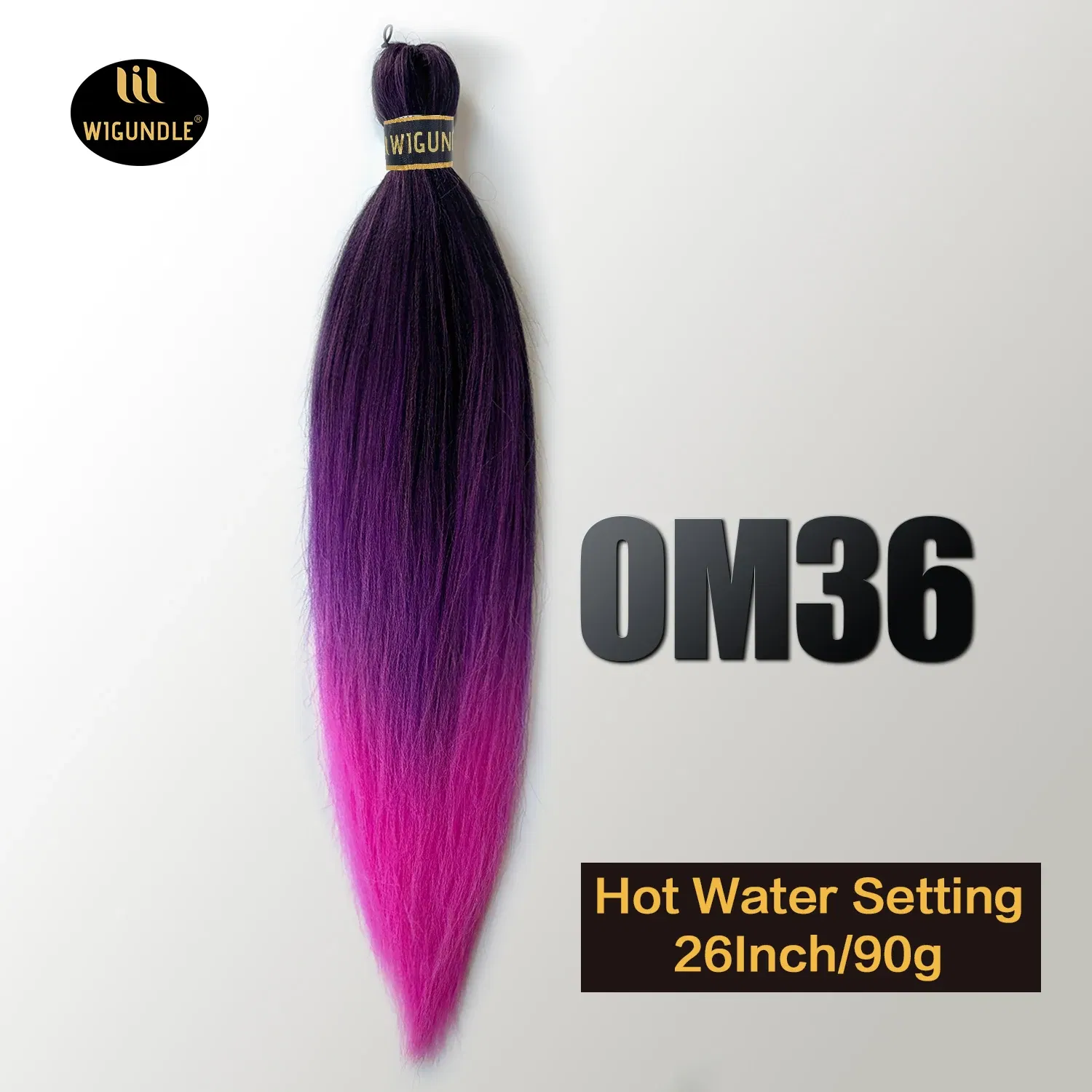 Color: #22, Stretched Length: 26inches, Bulk Buy: 3Pcs/Lot - Kanekalon 26inch Hot Water Set Pre Stretched Jumbo Braiding Hair Box Twist Braids Synthetic Hair Extensions For Women Soft Yaki