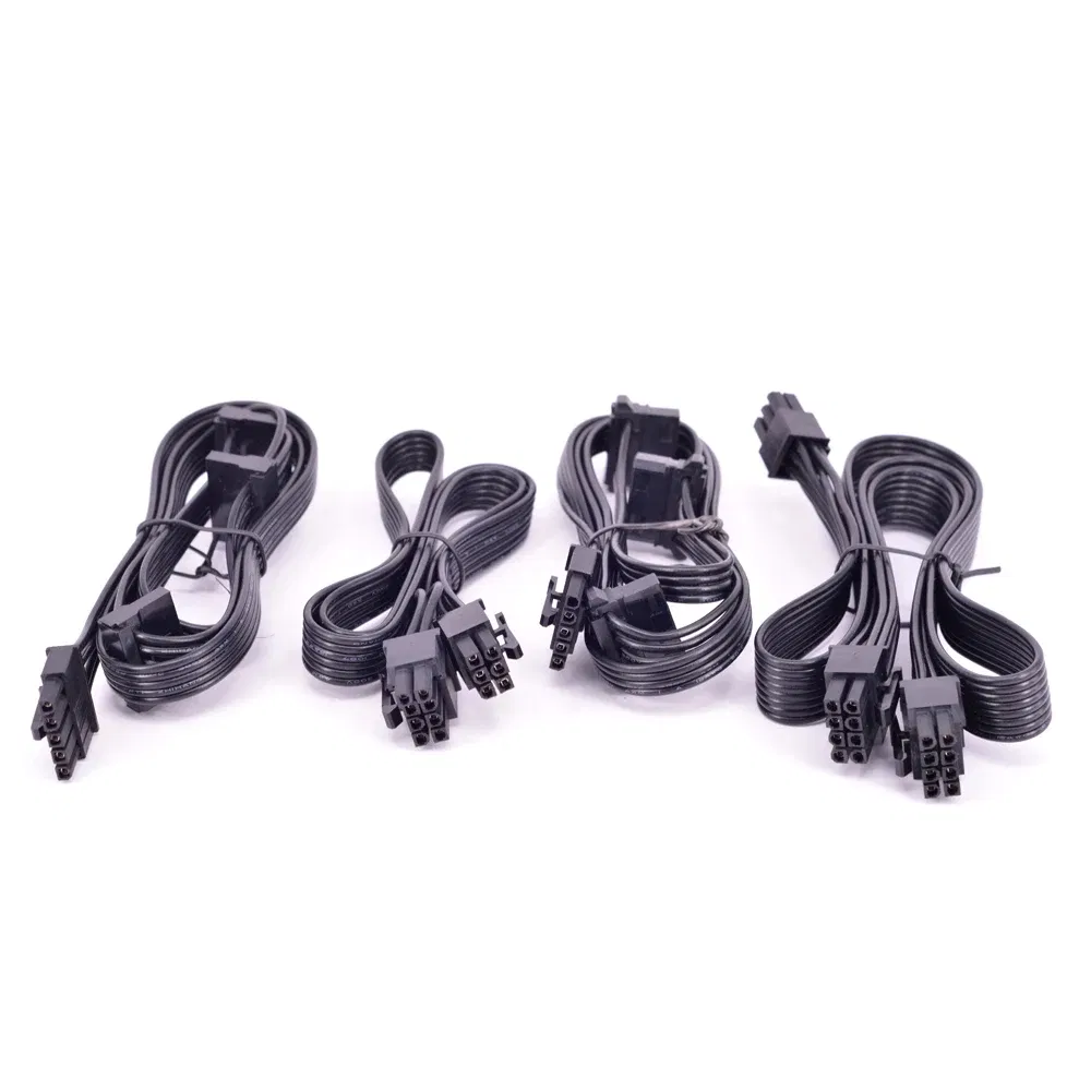 Color: Blue, Cable length: Other - For Cooler Master MWE Gold 750 650 550 Full Modular PSU PCIe 6Pin to 8Pin 6+2 Pin 5Pin Peripheral 4Pin SATA Power Supply Cable