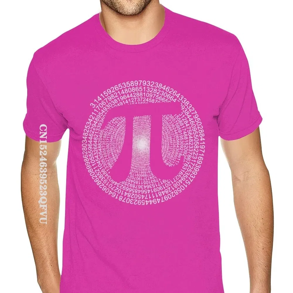 Color: Fuchsia, Size: XS?€old?‰ - Classic Pi T Shirt 3,14 Pi Number Symbol Math Science Gift Tee Shirts For Men Make Your Own Soft Cotton HipHop Print Tee