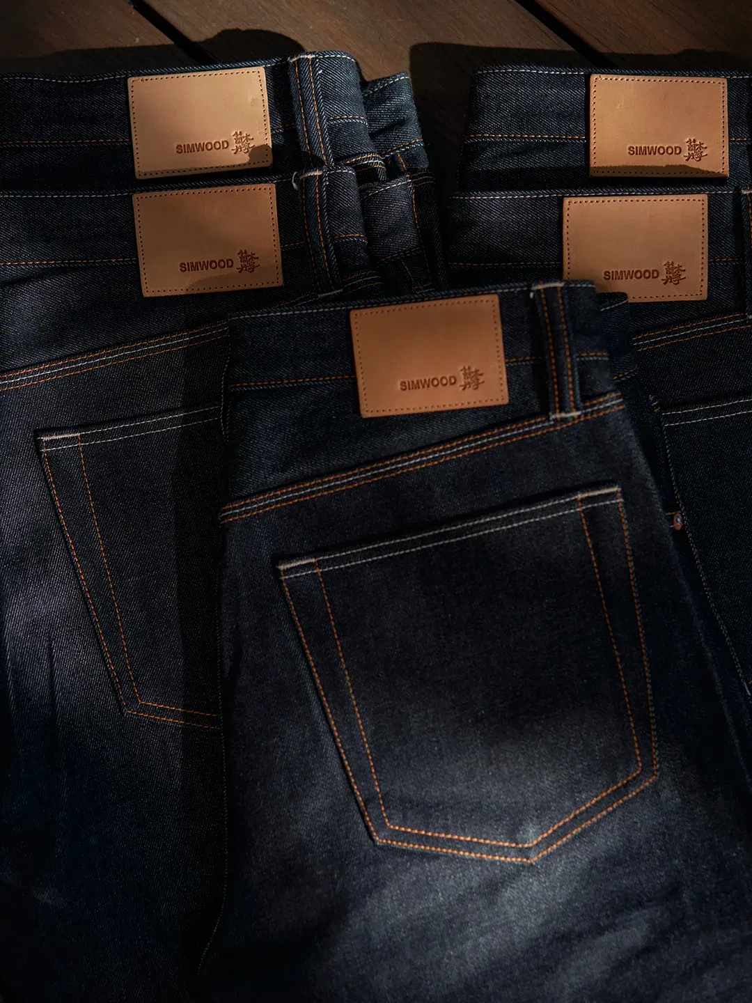 Color: Beige, Size: 28 - SIMWOOD High Standard 2025 Autumn New Raw Selvedge Denim Pants Men Regular Straight 16oz Heavyweight Quality Cotton FabricJeans