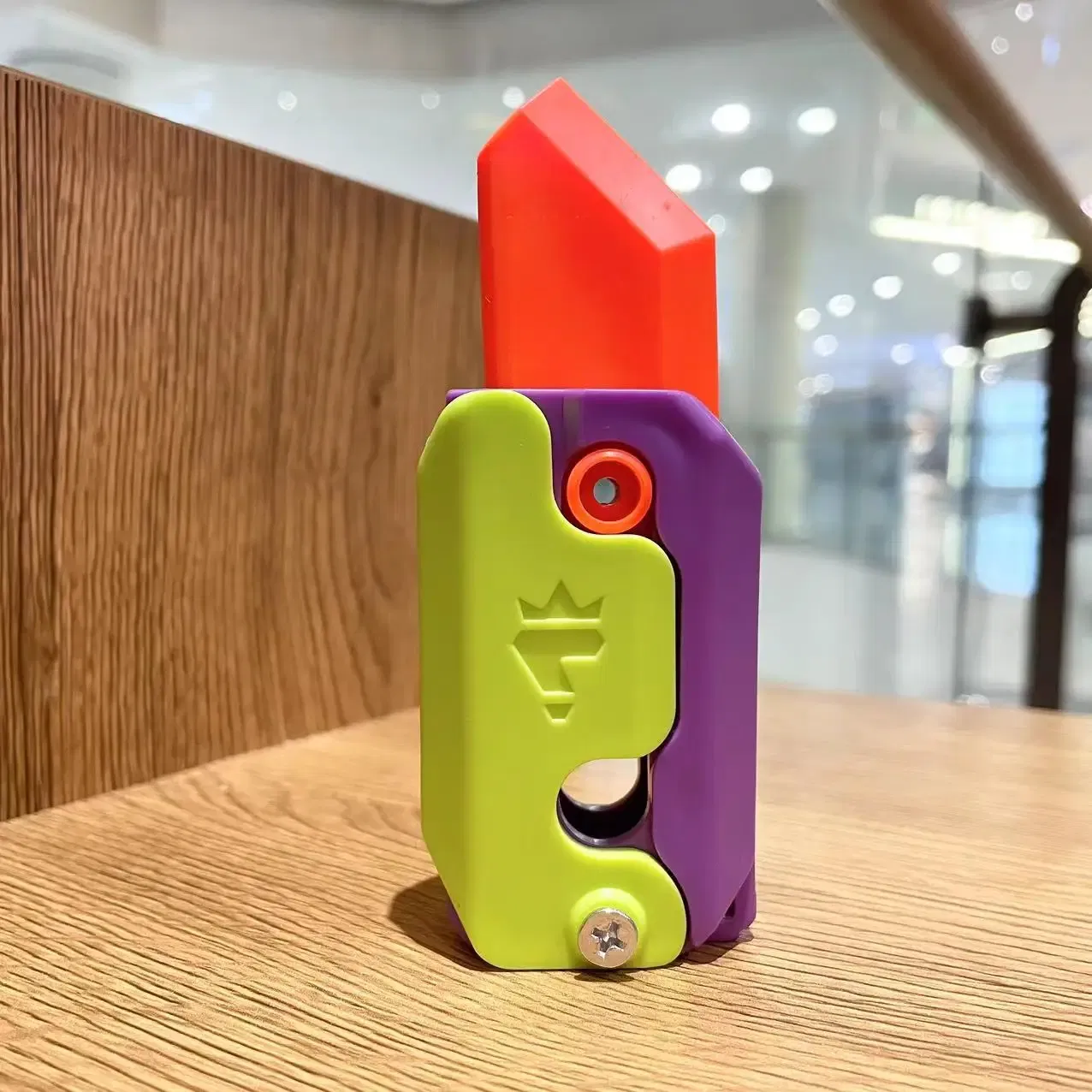 Color: Dark Khaki, Ships From: CHINA - Gravity Folding Claw Knife Radish Knife 3d Printing Gravity Knife Small Radish Knife Push Card Decompression Fidget  Mini Toy