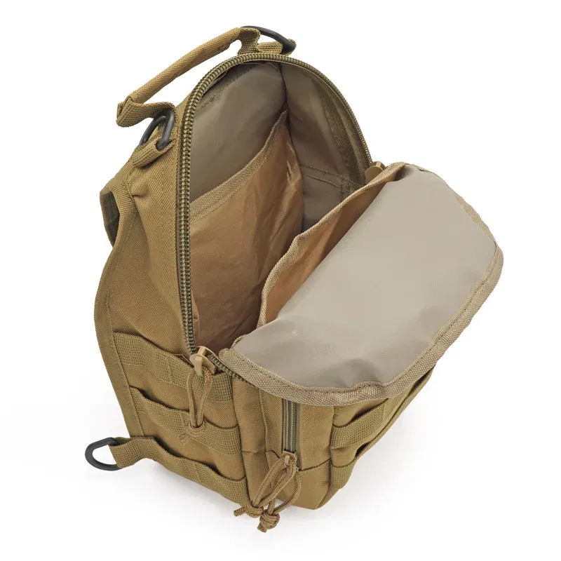 Color: Khaki - 2024 New Hiking Backpack Sports Climbing Tactical Backpack Camping Hunting Backpack Outdoor Fishing Shoulder Bag