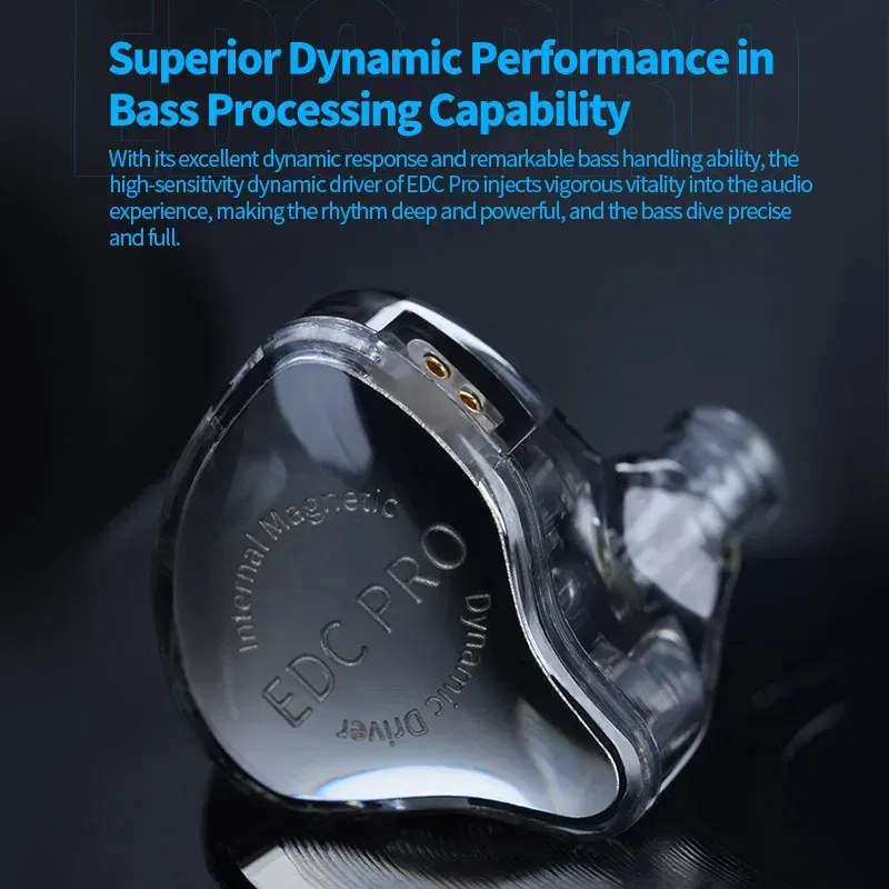 Color: black - KZ EDC PRO upgraded high-quality dynamic HIFI in ear interchangeable cable wired motion noise cancelling headphones