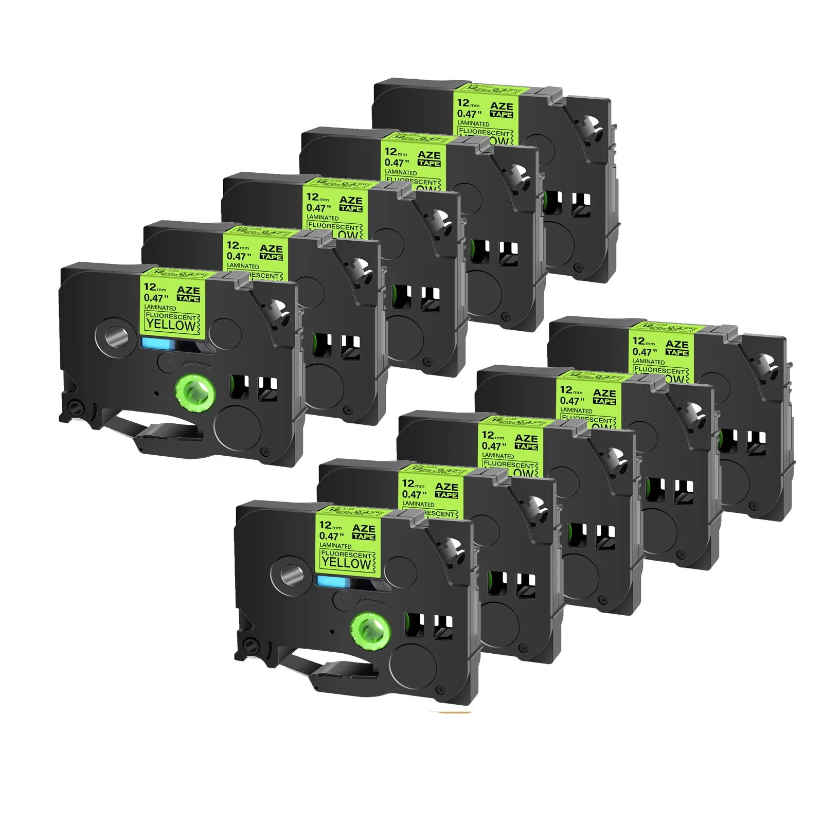 Color: Chocolate, Width: 18mm - Greencycle 10PK TZe 231 Label cassettes Compatible for Brother Ptouch Printer Black on white Label tape 6mm 9mm 12mm 18mm 24mm