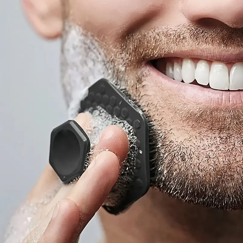 Silicone Face Scrubber for Men - Gentle Exfoliator Pad & Massager