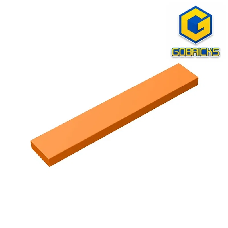 Color: GRAY - Gobricks GDS-564 Tile 1 x 6 compatible with lego 6636 pieces of children's toys Building Blocks Technical