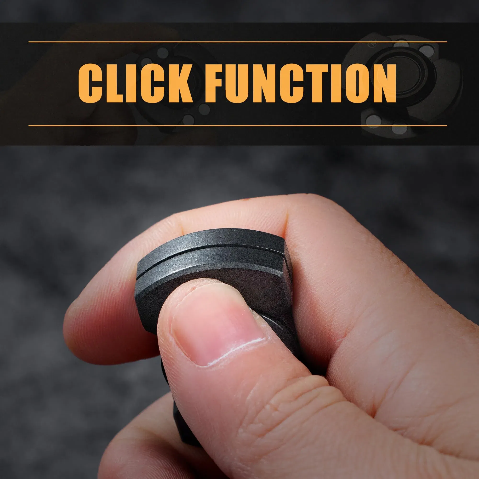 Color: green - Stainless Steels 3 in 1 Fidget Spinner and Slider Combo with Click Button Metal Toy for Adult Stress Relief
