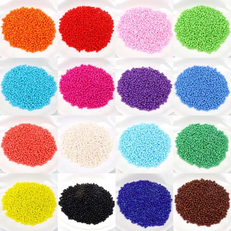 Color: Hot Pink, Item Diameter: 3mm - Gold and Silver Color 2mm 3mm 4mm Crystal Glass Spacer beads,Czech Seed Beads For Jewelry Handmade DIY BLUV03X