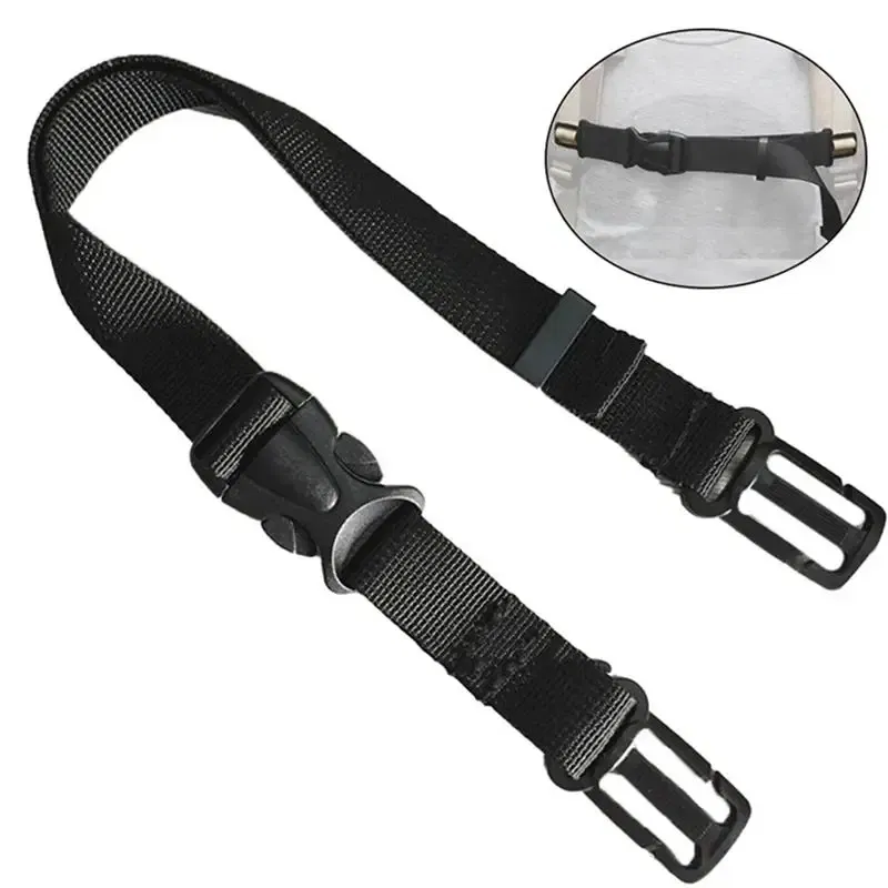 Color: Chocolate - Adjustable Backpack Chest Strap Outdoor Travel Sternum Harness Webbing Buckled Anti Slip Nylon Bag Belt Backpack Accessories