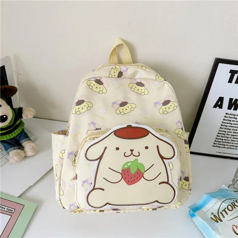 Color: SKY BLUE, Size: 12 inches - Sanrioed Anime Hello Kitty Cinnamoroll My Melody Kuromi Cute Kid Backpack Kawaii Cartoon Leather Mini School Bag Holiday Gift