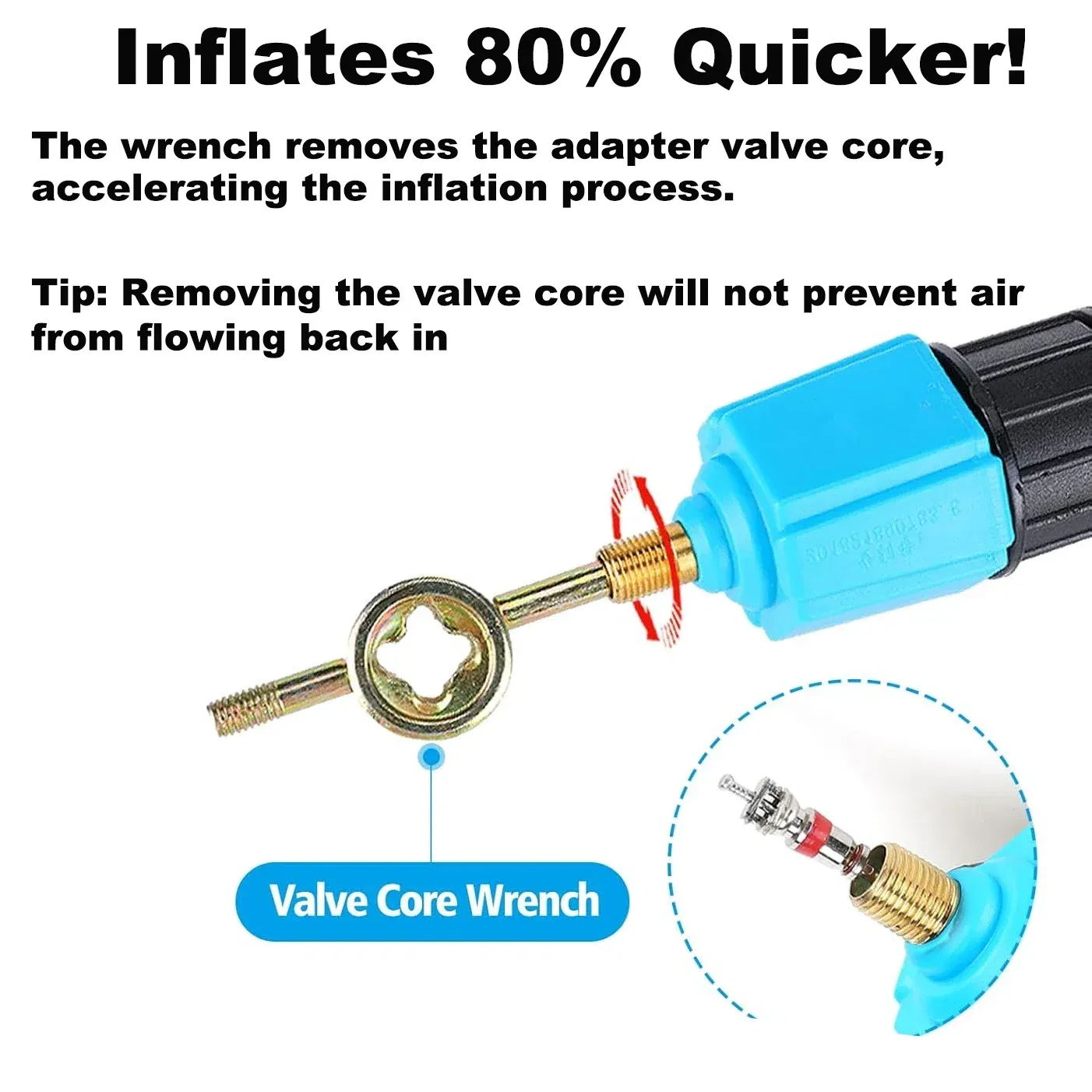 Color: Red - Inflatable SUP Pump Valve Adapter Set- Standard Air Valve Adapter,Nozzle Air Pump Converter for Kayaking Surfboard Inflatable